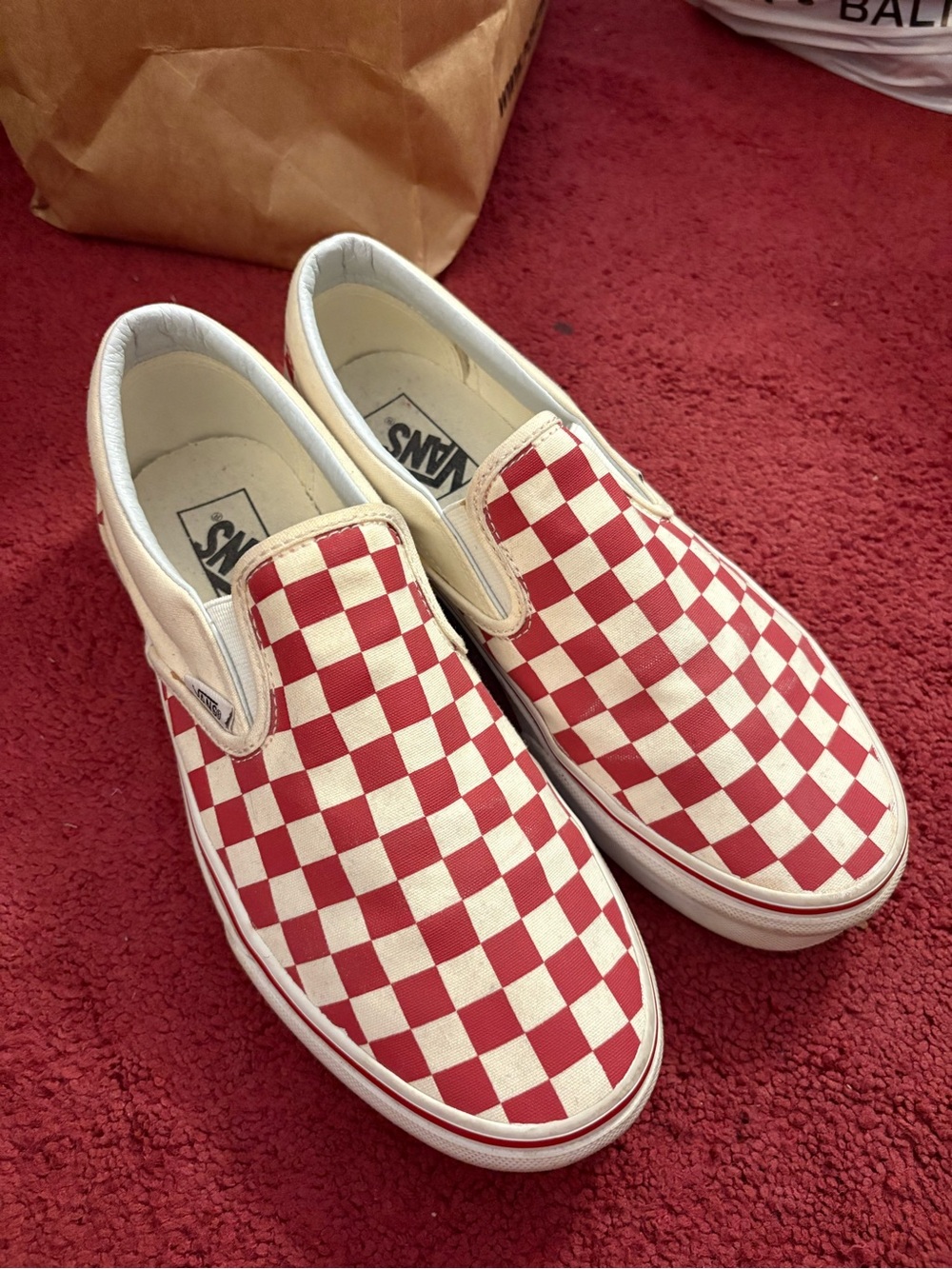 Classic Slip-On Checkerboard Shoe (Men’s 8 Women’s 9.5)
